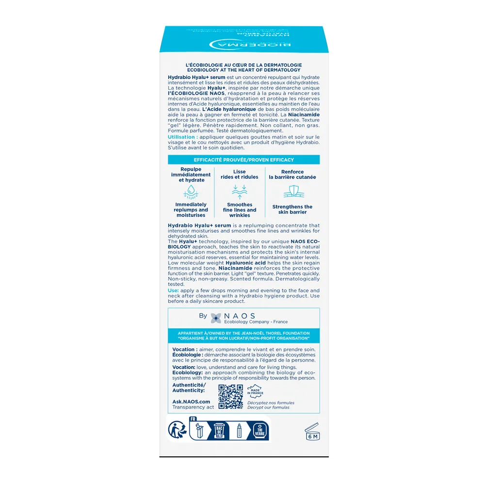 Serum Hydrabio Hyalu+, 30 ml, Bioderma