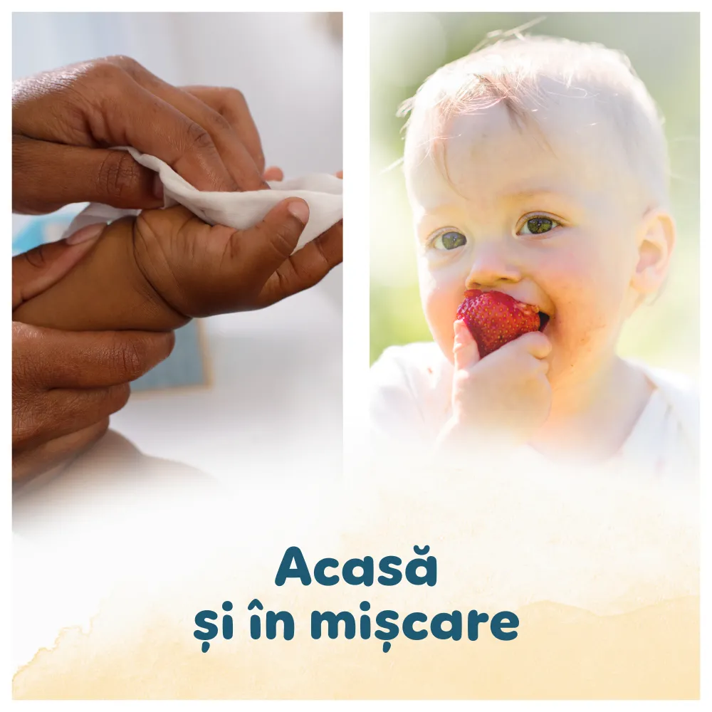 Servetele Harmonie Protect & Care Calendula, 44 buc, Pampers