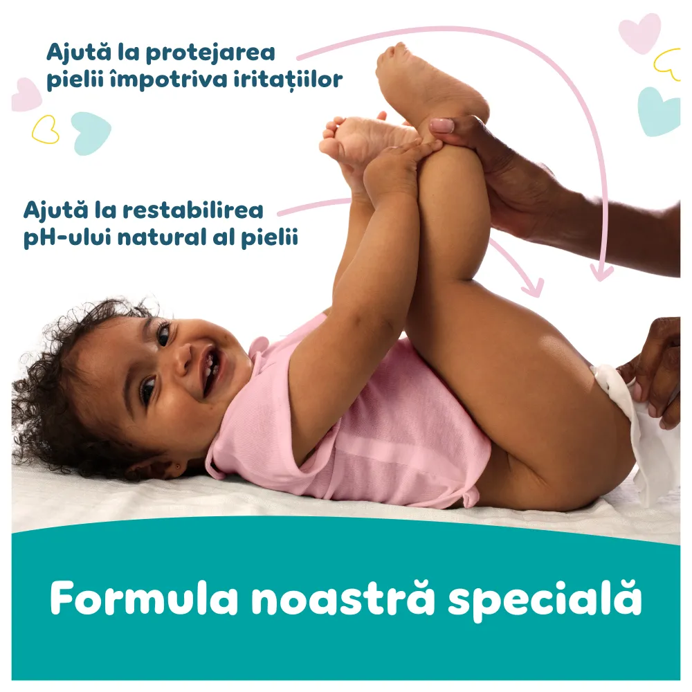 Servetele umede Pampers Sensitive, 4 pachete x 52, 208 buc