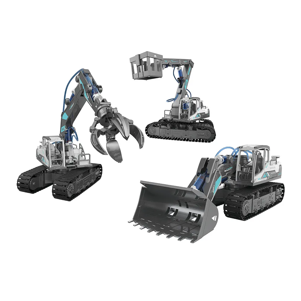 Set de Constructie STEMX Buldozer Hidraulic 3 In 1, 168 piese