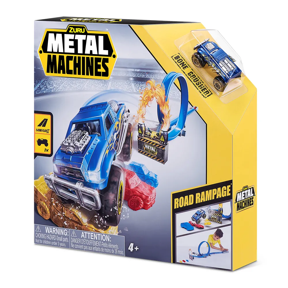 Set de Joaca Pista Masinute Road Rampage +4 ani - Metal Machines