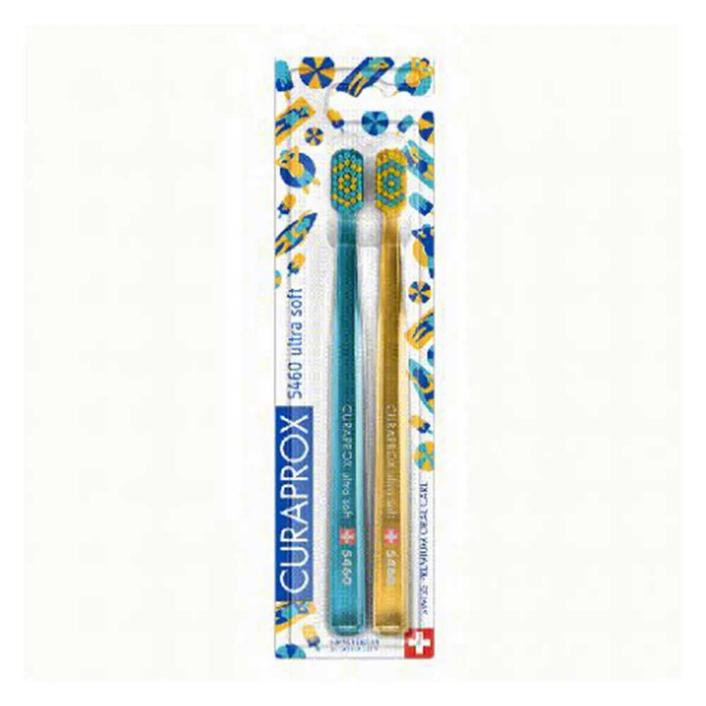 Set periute de dinti 5460 ultra soft Summer edition, 2 bucati, Curaprox