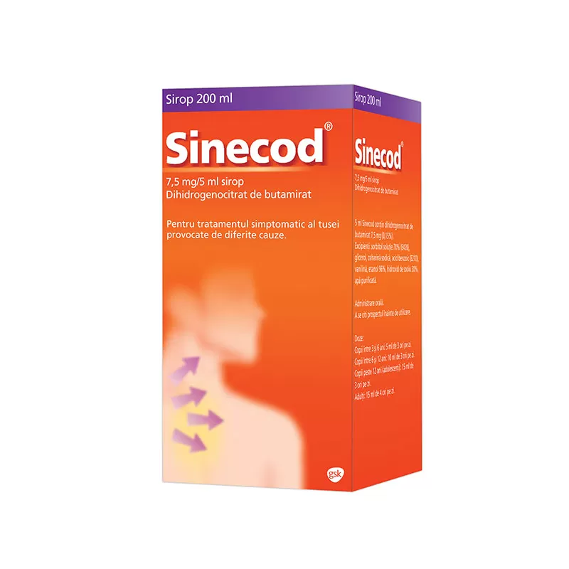 Sinecod Sirop 7.5mg/5ml x 200 ml