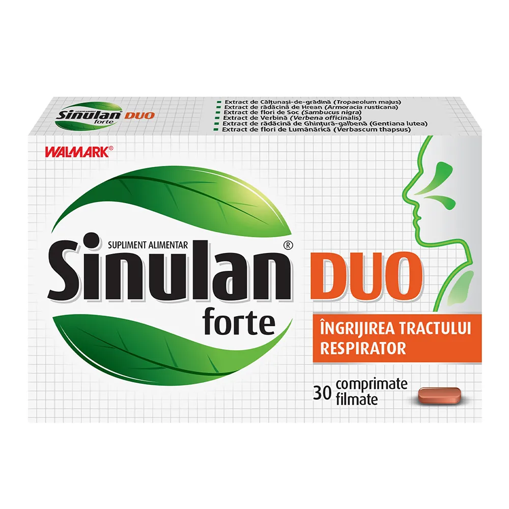 Sinulan Duo Forte, 60 tablete, Walmark