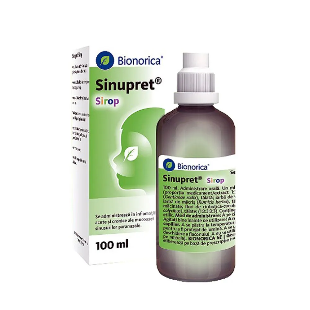 Sinupret sirop, 100 ml, Bionorica