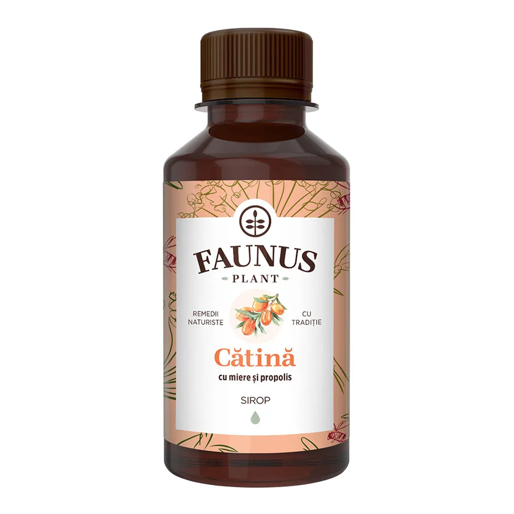 Sirop Catina cu Miere si Propolis, 200ml, Faunus Plant