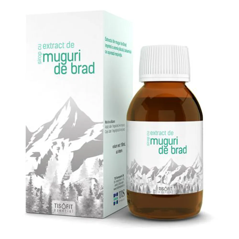 Sirop cu muguri de brad Tisofit, 150 ml, Tis