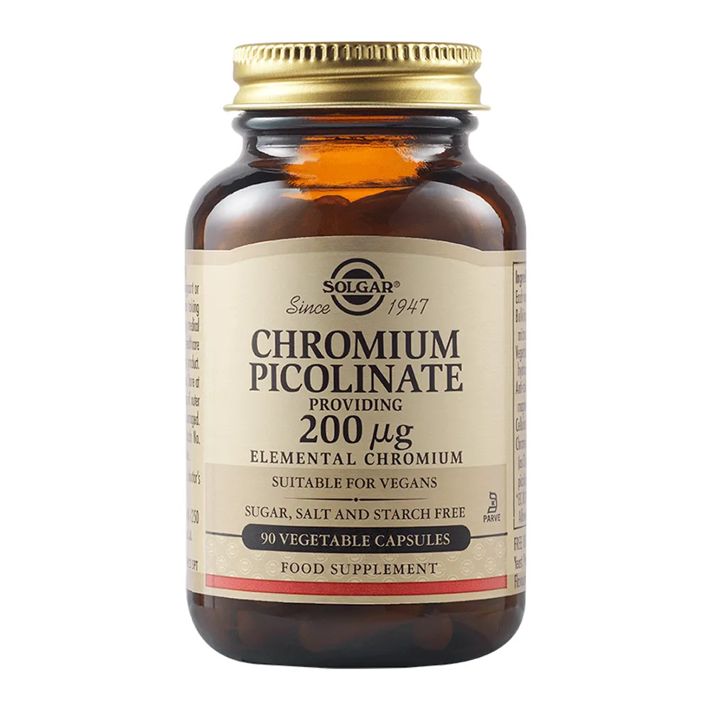 Crom Picolinat, 90 tablete, Solgar