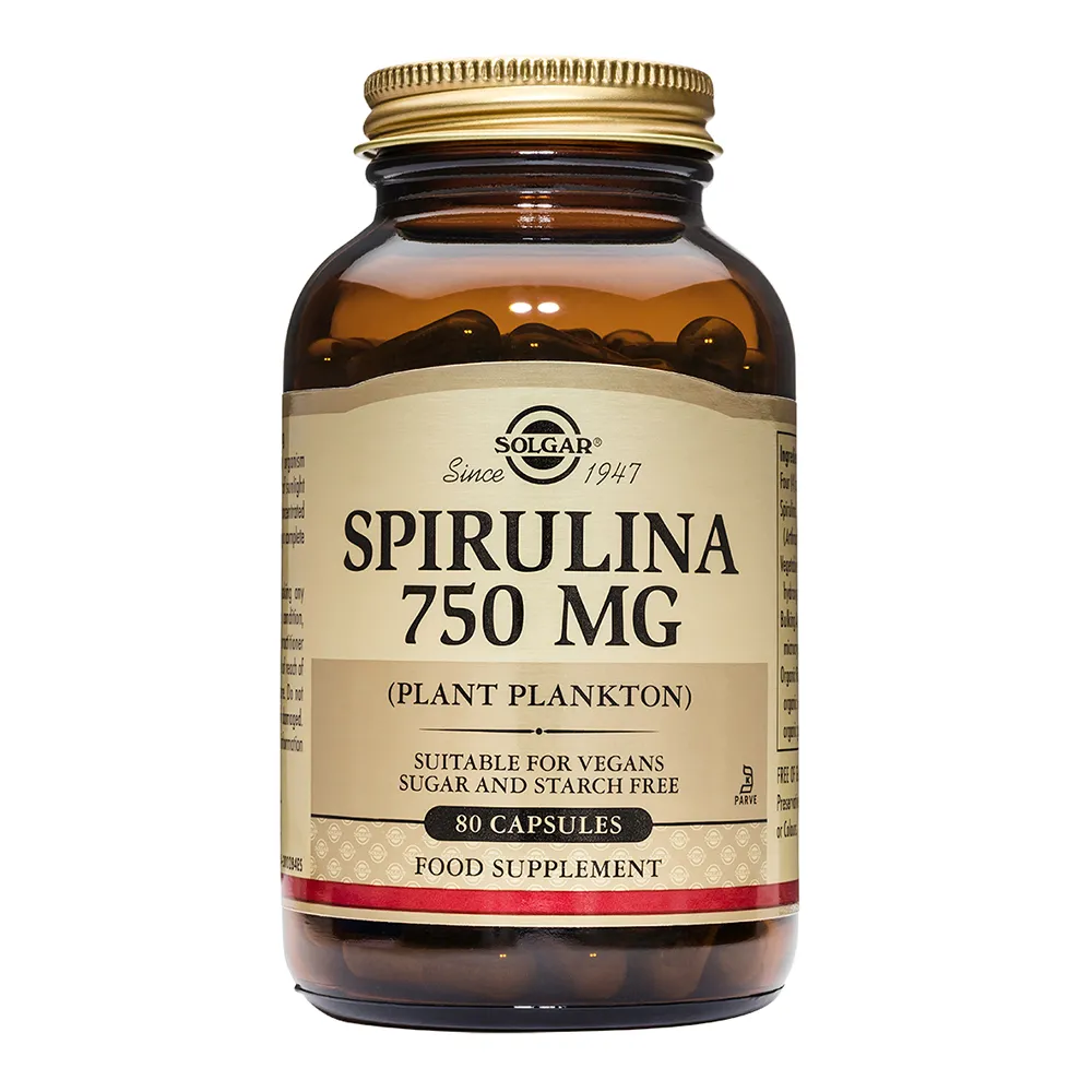 Spirulina Spirulinamg, 80 capsule, Solgar