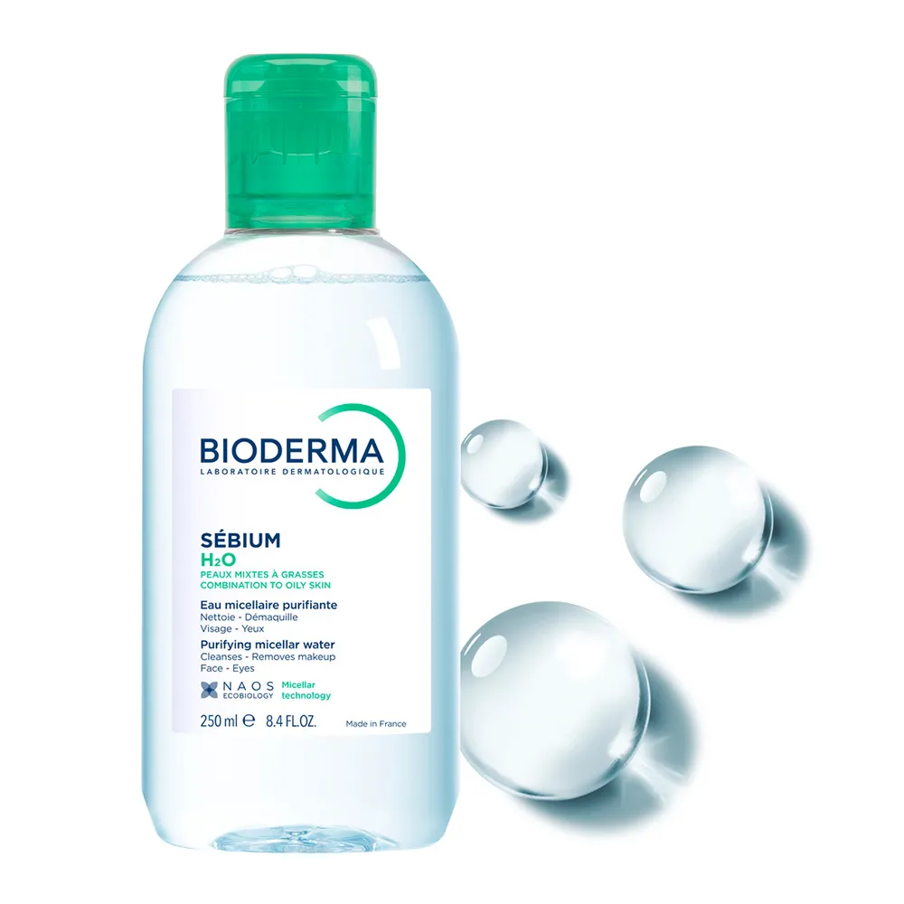 Solutie micelara pentru ten mixt si gras Sebium H2O, 250 ml, Bioderma