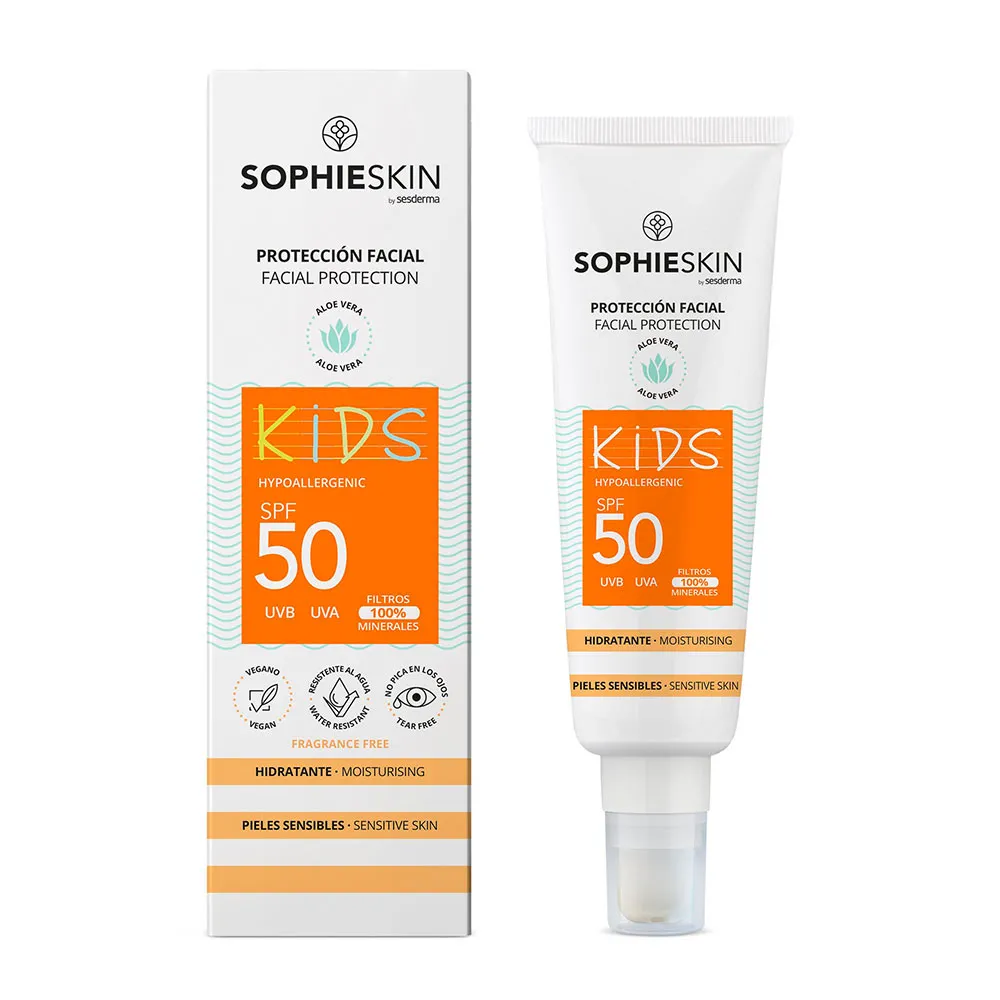 Crema cu protectie solara SPF 50 pentru copii Facial Protection, 50 ml, Sophieskin
