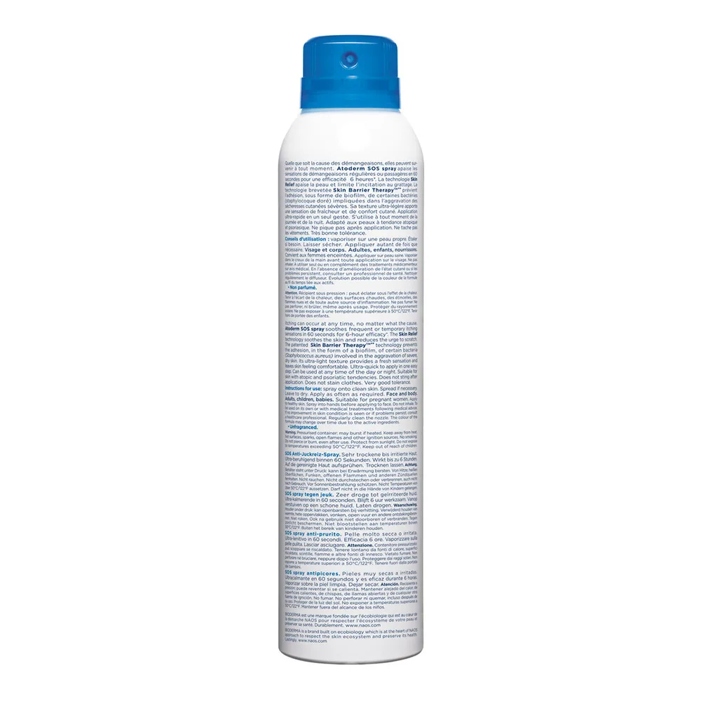 Spray anti-prurit cu efect calmant imediat Atoderm SOS, 200 ml, Bioderma