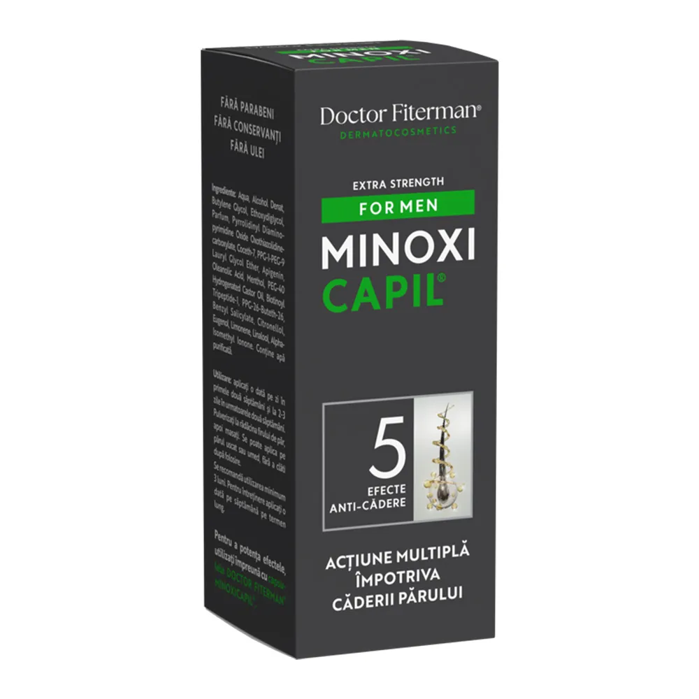 Spray Dermatocosmetics Minoxicapil pentru Barbati, 60 ml, Doctor Fiterman