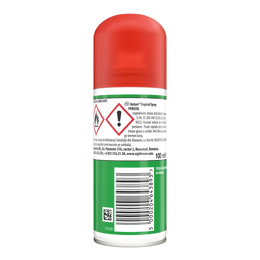 Spray impotriva tantarilor Tropical, 100 ml, Autan