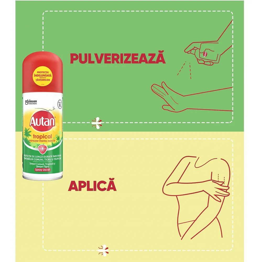 Spray impotriva tantarilor Tropical, 100 ml, Autan