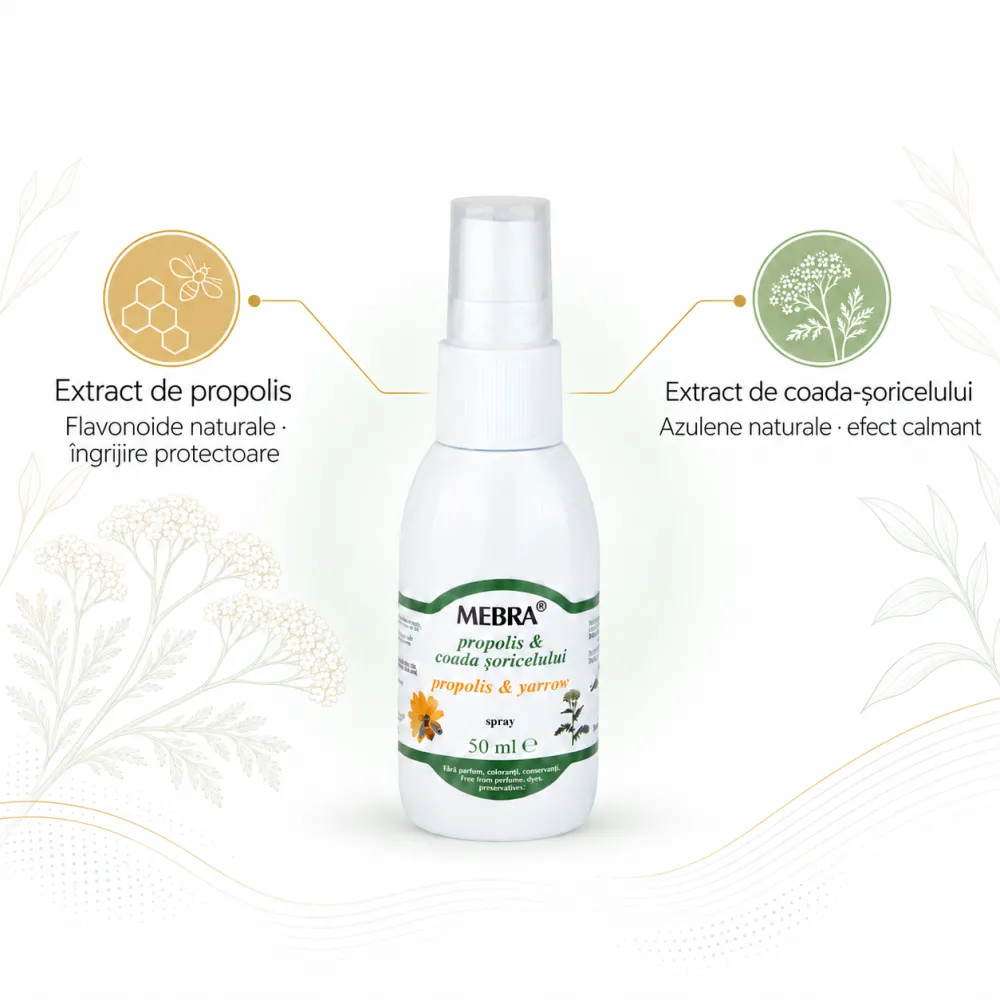 Spray Propolis + Coada Soricelului, 50 ml - Mebra