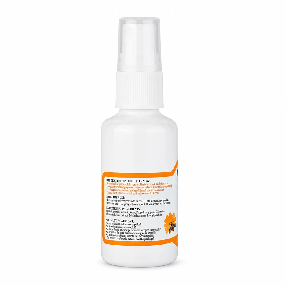 Spray Propolis + Galbenele, 50 ml - Mebra