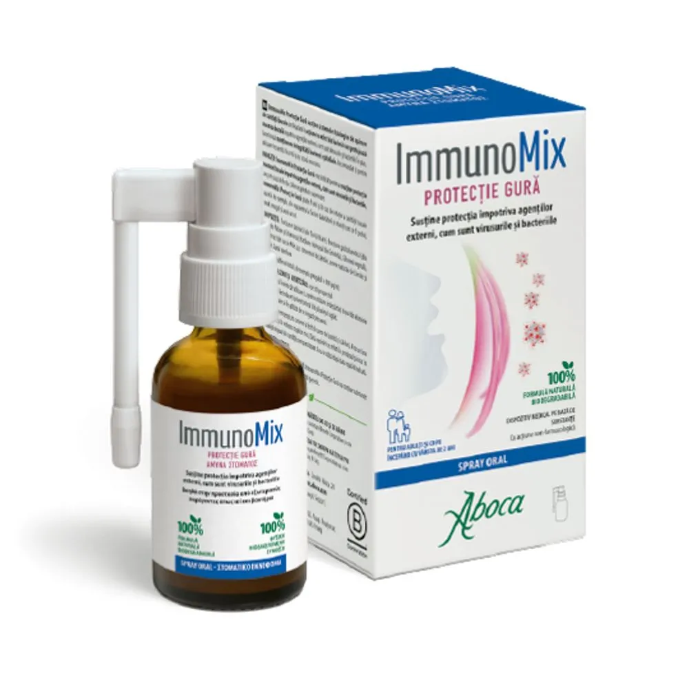 Spray protectie gura ImmunoMix, 30ml, Aboca
