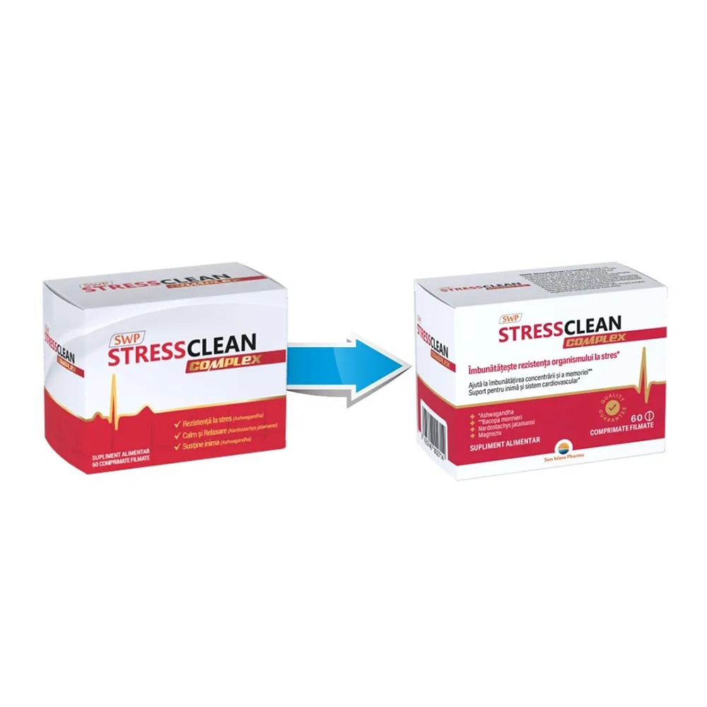 Stressclean Complex, 60 comprimate, Sun Wave Pharma