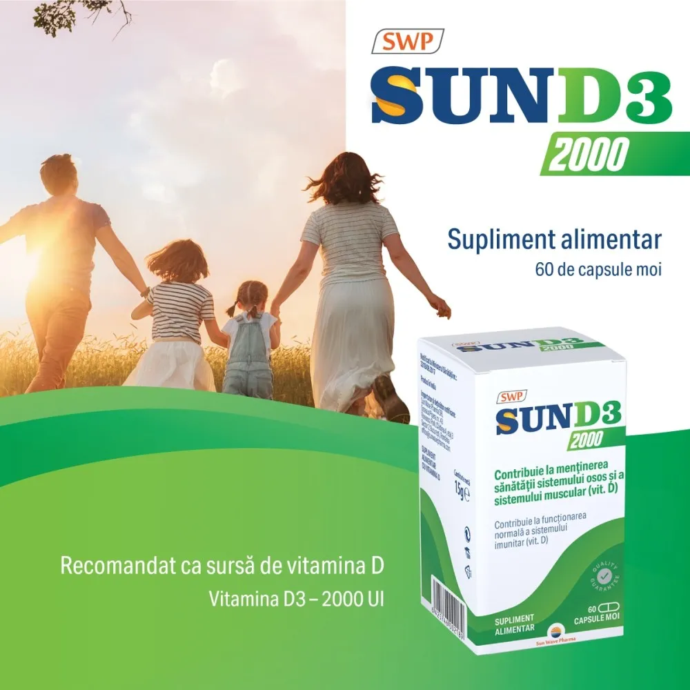 Sun D3, 60 capsule, Sun Wave Pharma