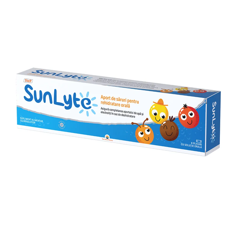 Sun-Lyte saruri de rehidratare, 8 plicuri, Sun Wave Pharma