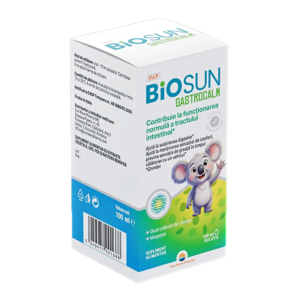 Solutie BioSun Gastrocalm, 100ml, Sun Wave