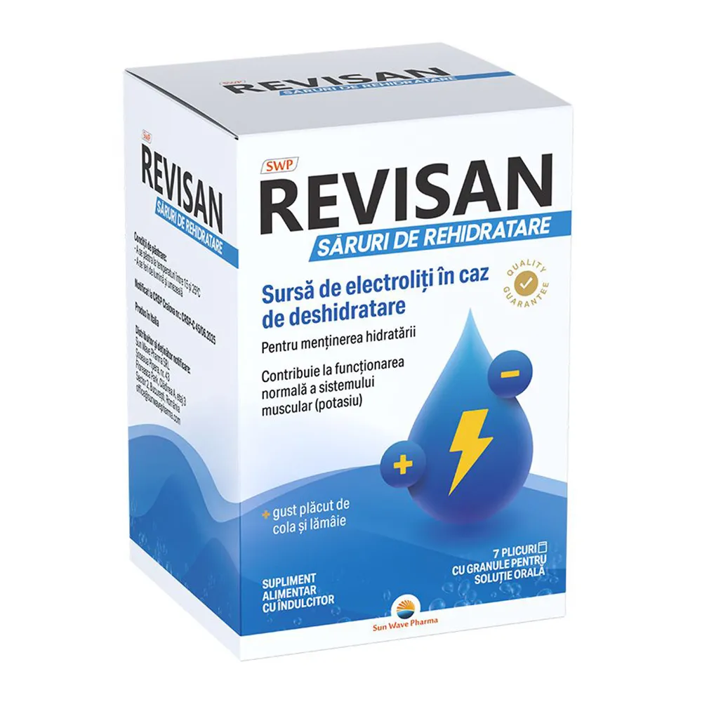 Saruri de Rehidratare Revisan, 7 plicuri, Sun Wave