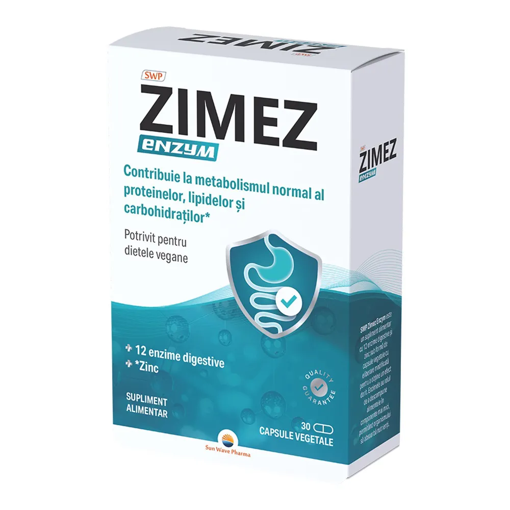 Zimez Enzym, 30 capsule, Sun Wave