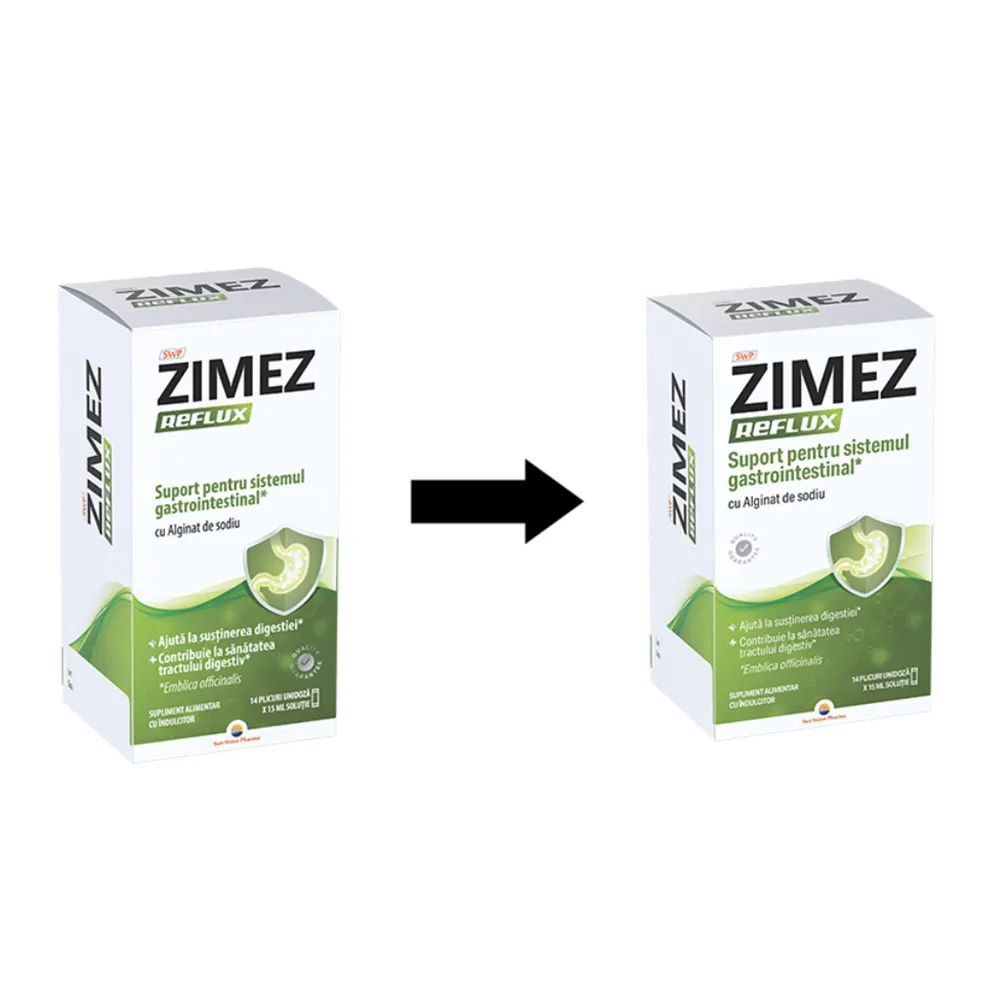 Zimez Reflux 15ml, 14 plicuri unidoza, Sun Wave