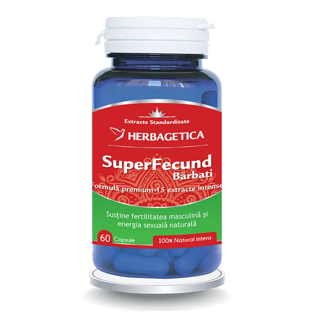 Superfecund barbati, 60 capsule, Herbagetica