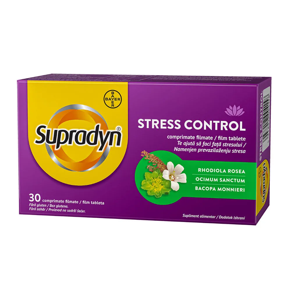 Stress Control, 30 comprimate filmate, Supradyn