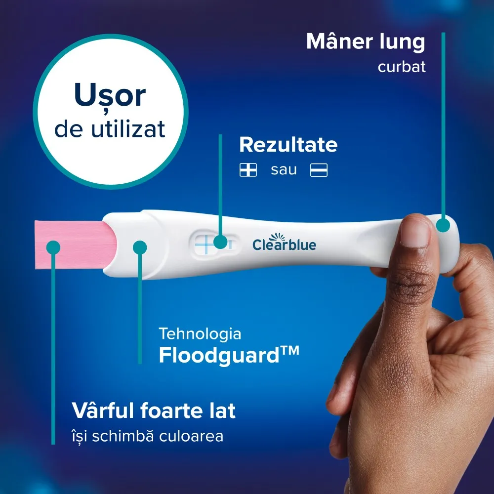 Test Sarcina Clearblue Detectare Rapida, 1 buc