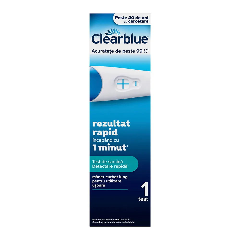 Test Sarcina Clearblue Detectare Rapida, 1 buc
