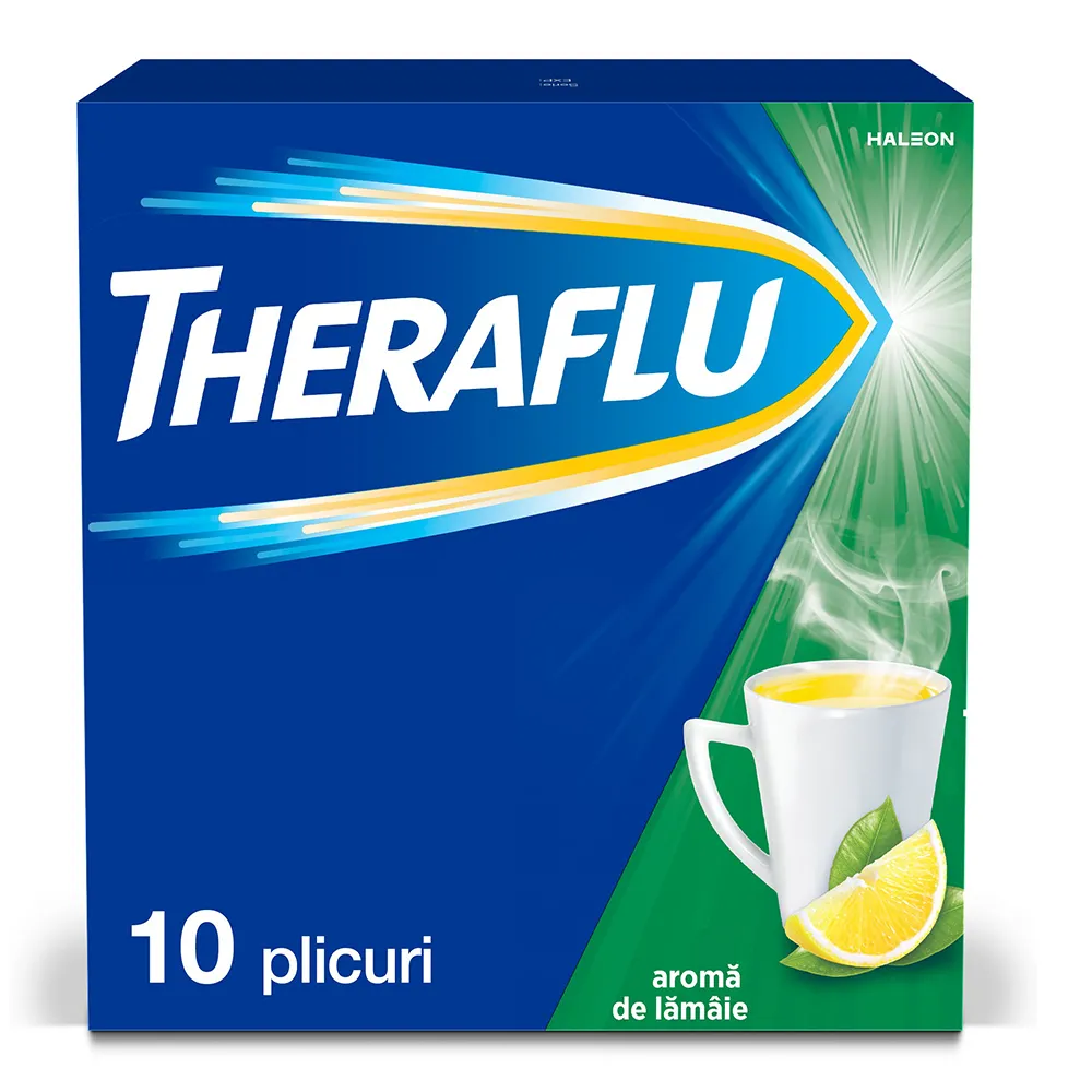 Theraflu Sinus Raceala si Gripa, 10 plicuri, Haleon