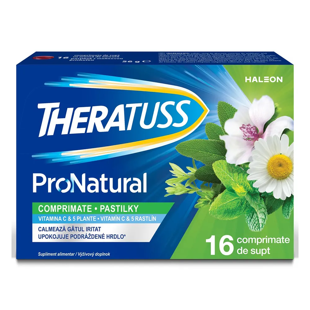 Theratuss Natural, 16 comprimate, Haleon