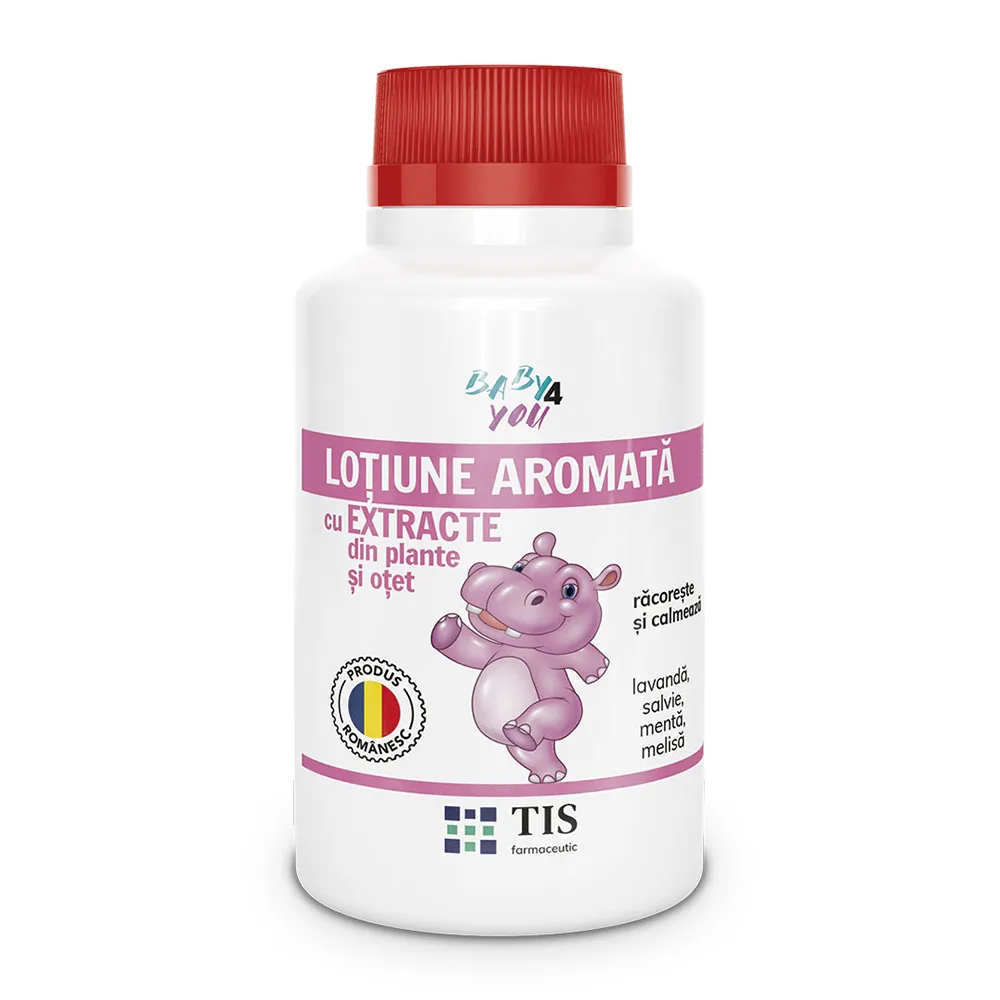 Lotiune aromata cu extracte din plante si otet Baby 4 You, 100 ml, Tis Farmaceutic