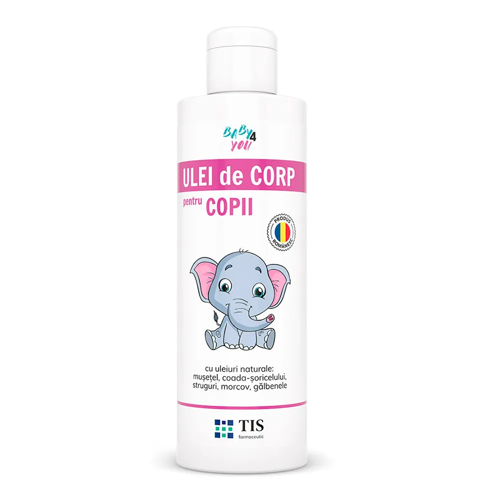 Ulei de corp pentru copii Baby 4 You, 250 ml, Tis Farmaceutic