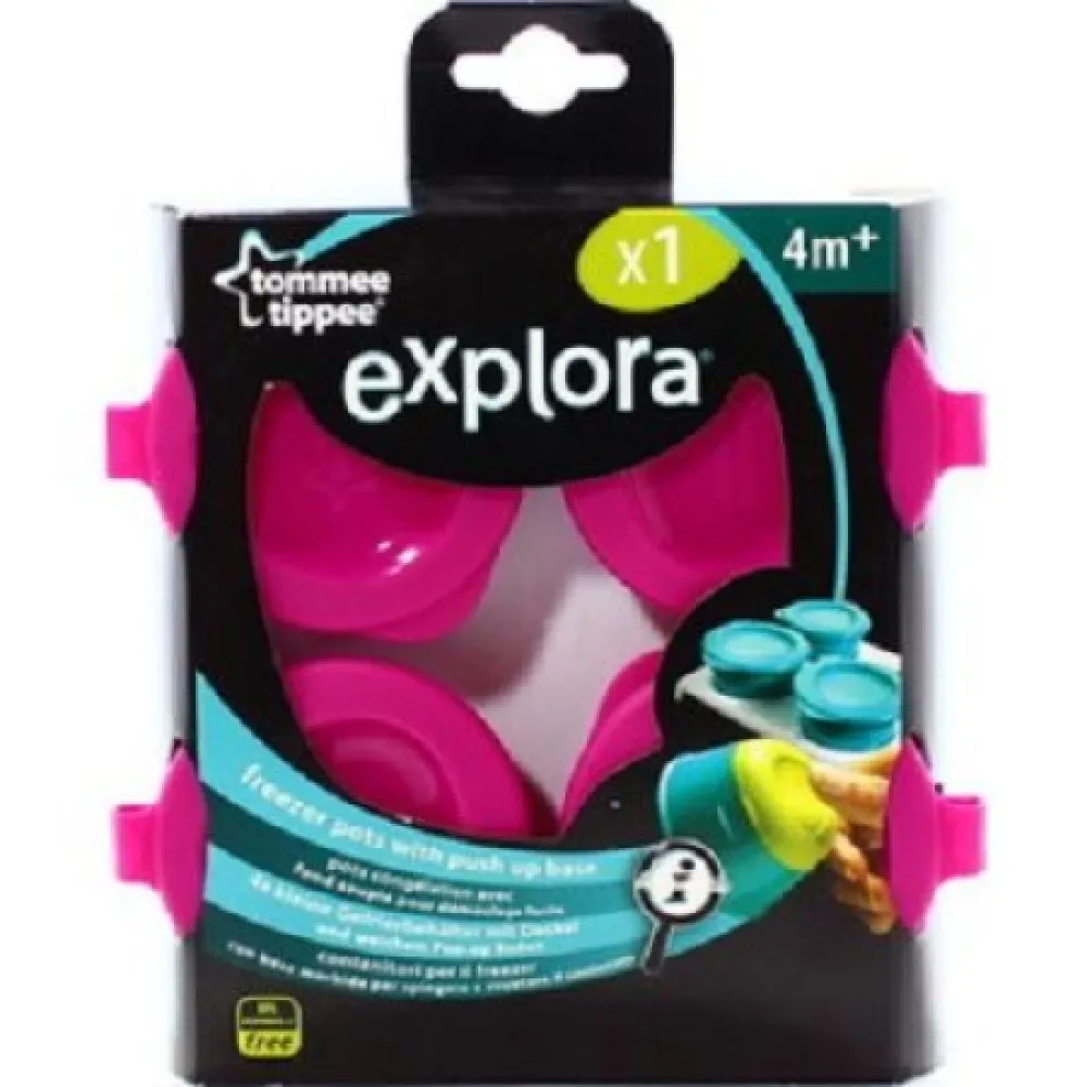 Tommee Tippee TT446500 Explora Recipiente Stocare Hrana + Suport -buc x 4