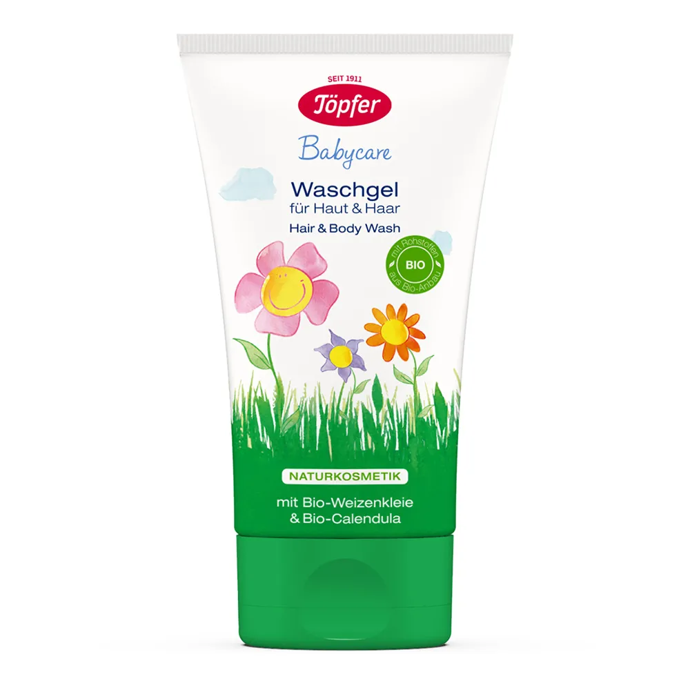 Lotiune de spalare pentru par si corp Babycare, 150 ml, Topfer