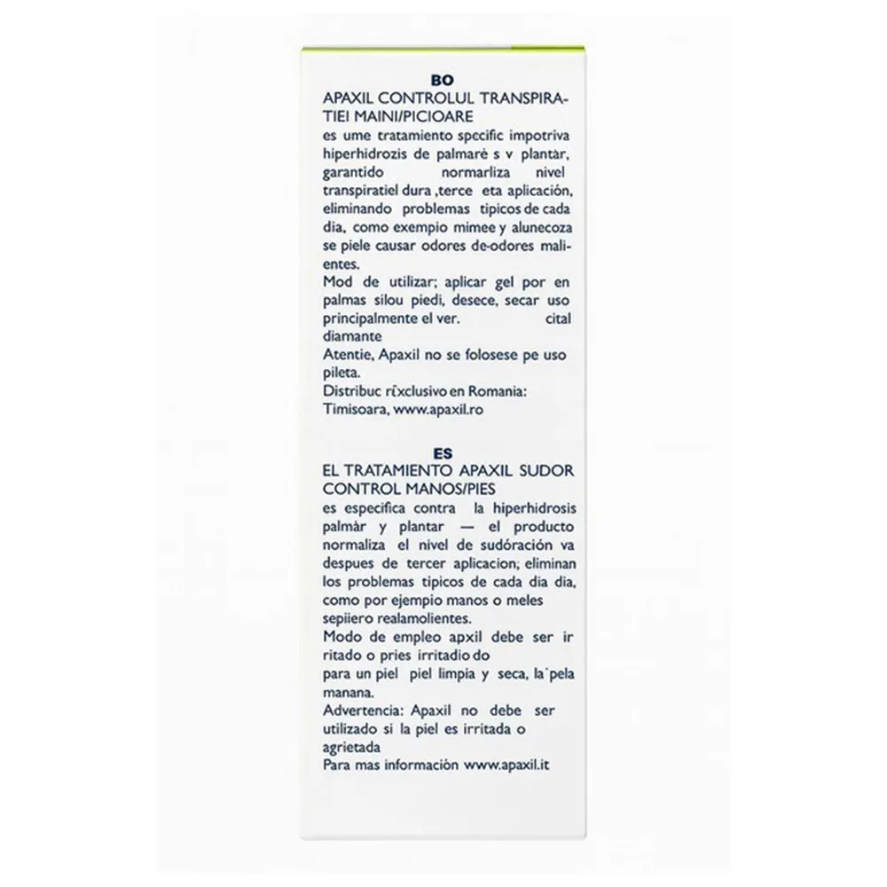 Tratament Controlul Transpiratiei Maini si Picioare, 50ml, Apaxil