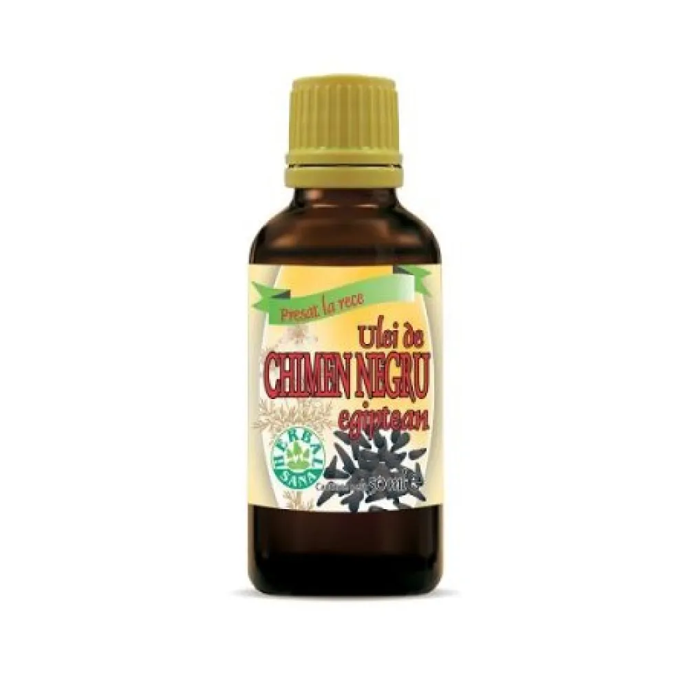 Ulei de Chimen Negru Egiptean Presat la Rece x 50ml - Herbavit
