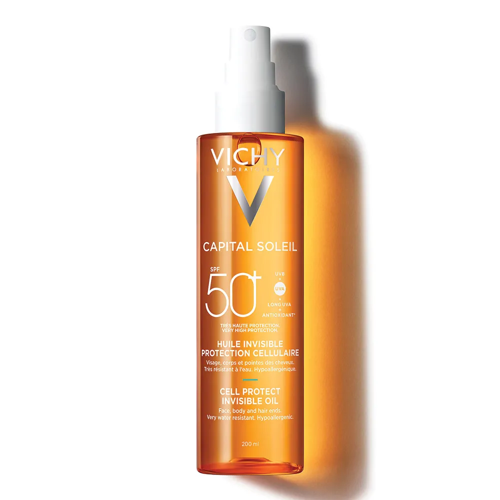 Ulei invizibil cu SPF50+ Cell Protect Capital Soleil, 200ml, Vichy