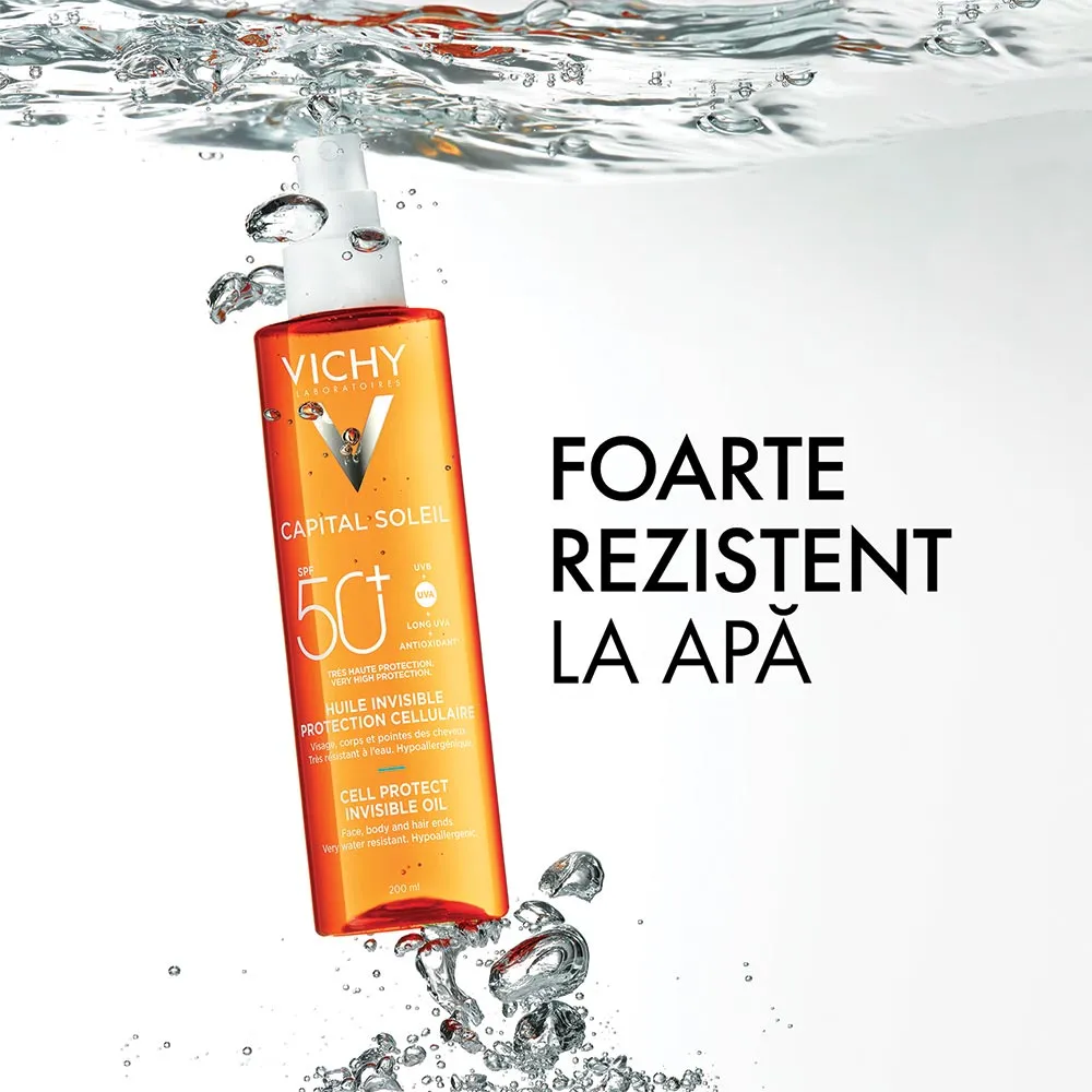 Ulei invizibil cu SPF50+ Cell Protect Capital Soleil, 200ml, Vichy