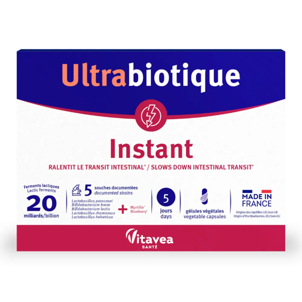 Probiotic pentru diareea acuta Instant Ultrabiotique, 10 capsule, Vitavea