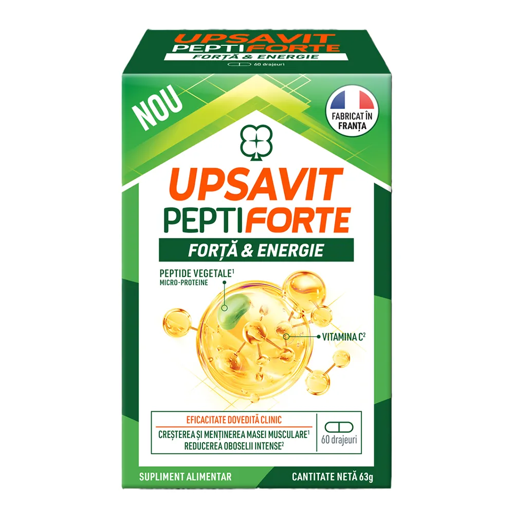 Peptiforte, 60 drajeuri, Upsavit