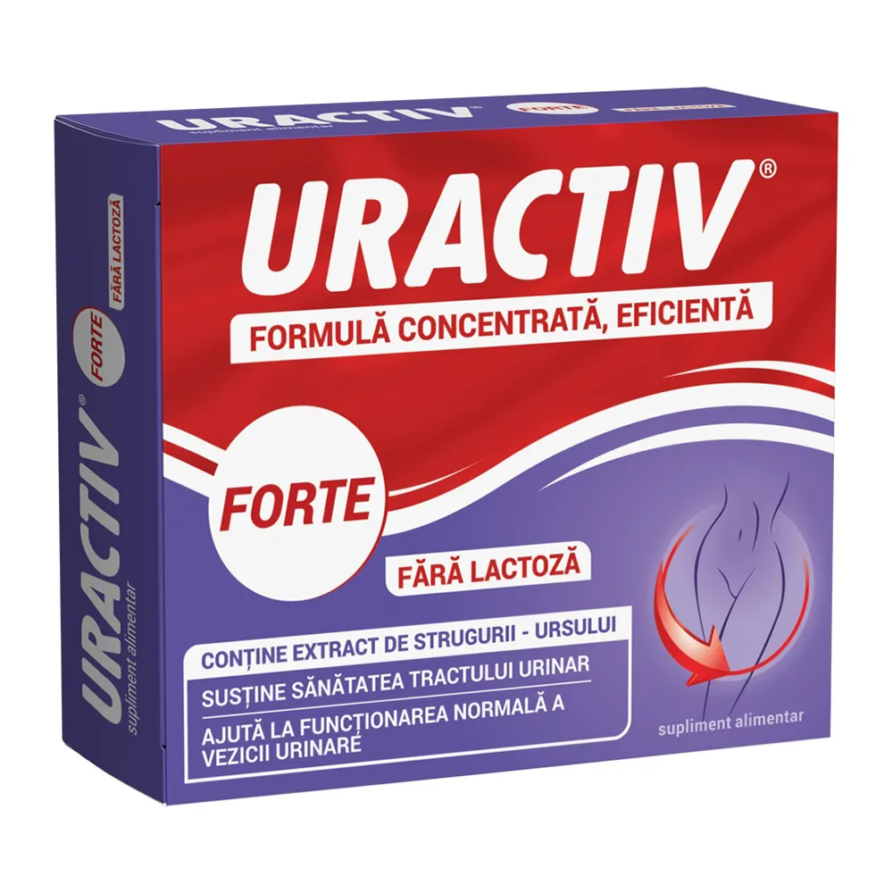 Uractiv Forte fara Lactoza, 20 capsule, Terapia