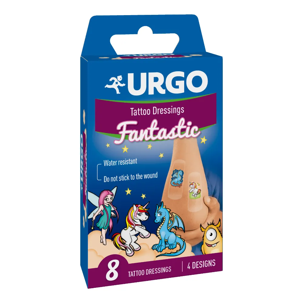 Plasturi pentru copii Fantastic Tattoo, 8 bucati, Urgo