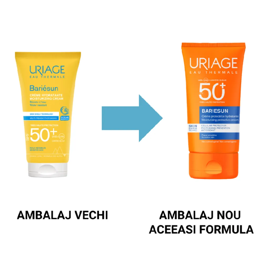 Crema cu protectie solara SPF50+ Bariesun, 50 ml, Uriage