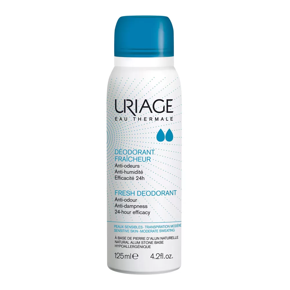 Deodorant spray cu piatra de alaun pentru piele sensibila, 125 ml, Uriage