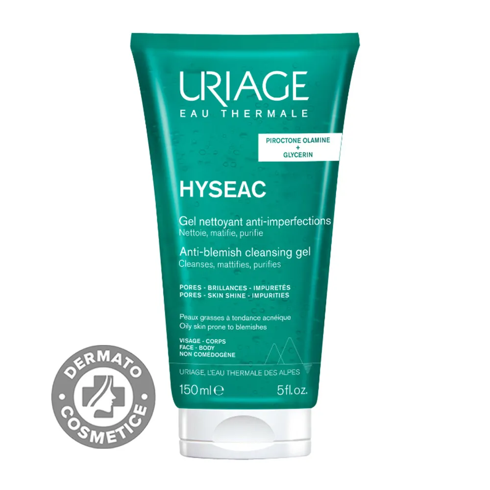 Hyseac Gel de Curatare Anti-imperfectiuni, 150ml, Uriage